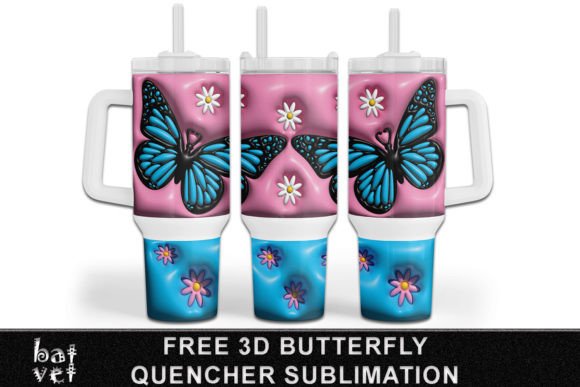 3D Butterfly Quencher Tumbler Design: A Practical Guide to Flawless Sublimation Results