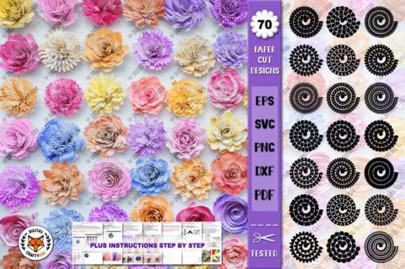 3D Paper Flowers Bundle