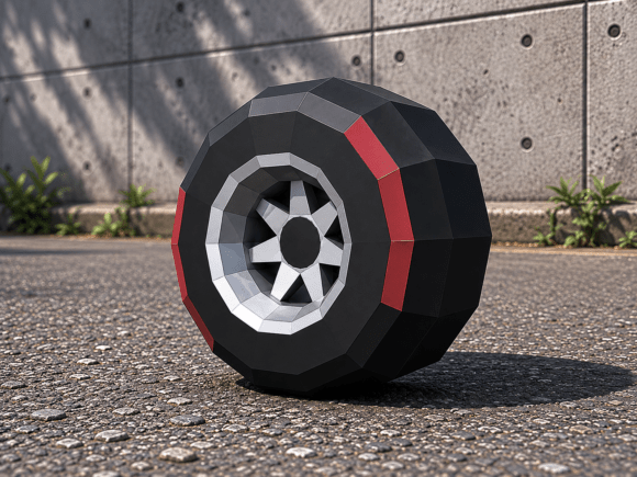 Formula 1 Wheel - 3d Papercraft