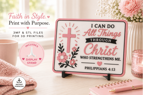 Intentional Design: Leveraging the Faith Scripture Desk Decor 3d Print File for Purposeful Workspaces