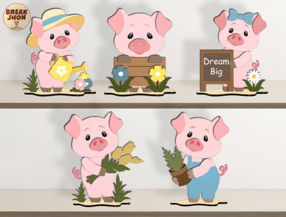 The Pig 3D Layered Laser Cut File SVG Bundle: Redefining Depth and Charm in Modern Crafting