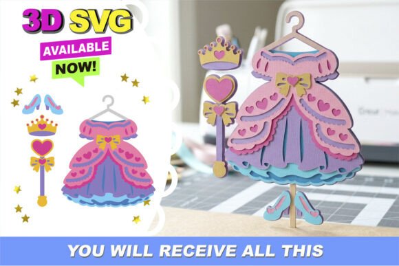 Unleashing Royal Magic: The Ultimate Guide to 3D Princess Outfit and Accessories SVG Bundles