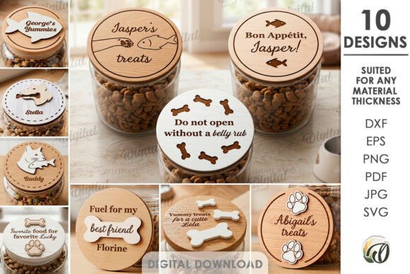 Unlocking Creative Potential with the 3D Pet Treats Jar Lids Bundle Laser Cut