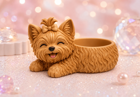 Yorkie Planter Buddy STL 3d Model: A Guide to Customizing and Displaying Your Desktop Greenery